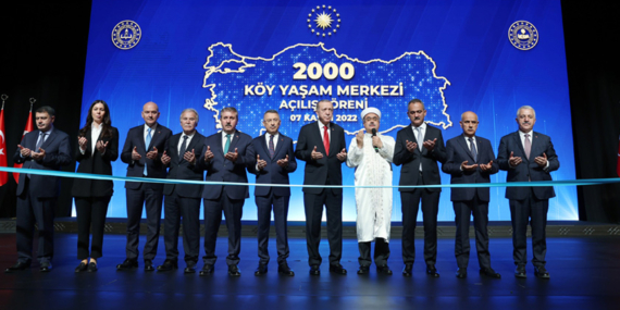 Cumhurbaşkanı Erdoğan, 2000 Köy Yaşam Merkezi’nin açılışını gerçekleştirdi