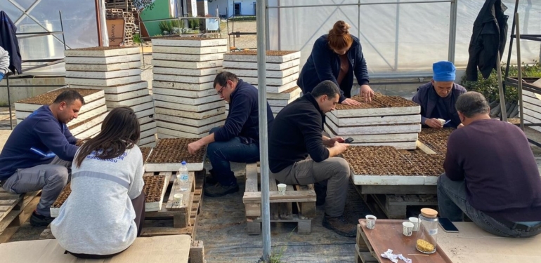 Bodrum Belediyesinden Atalık Tohum Ekimi 